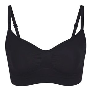 New SKIMS Seamless Sculpt Bralette in Onyx Black Size Small / Medium S/M